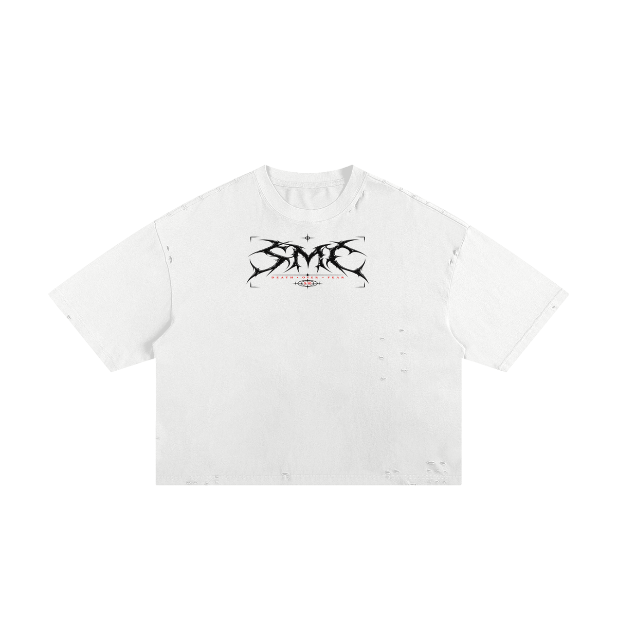 Death Over Fear - Classic Frayed Boxy Tee