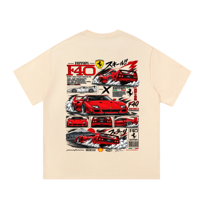 Ferrari F40 Tokyo Racing Tee – Essential Cotton T-Shirt