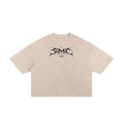 Death Over Fear - Classic Frayed Boxy Tee