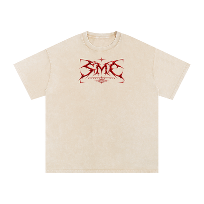 Ferrari F40 Tokyo Racing Tee – Snow Washed Oversized Cotton T-Shirt