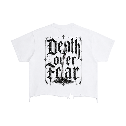 Vintage Wash Boxy Distressed Hem T-Shirt