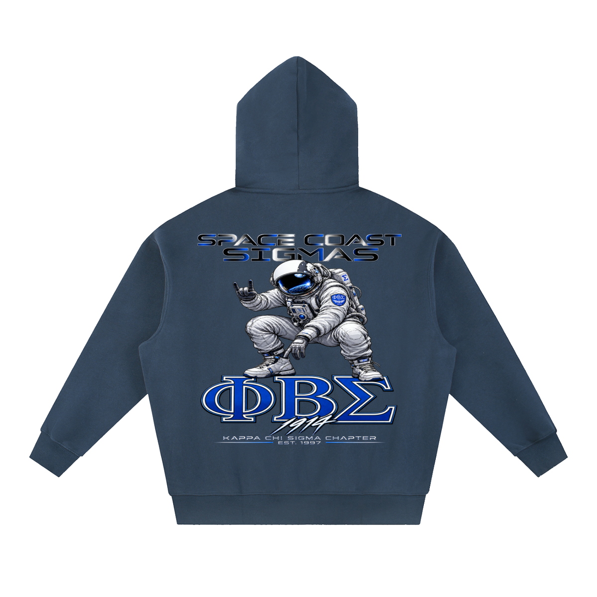 Space Coast Sigmas Essential Oversized Boxy Fit Fleece Hoodie
