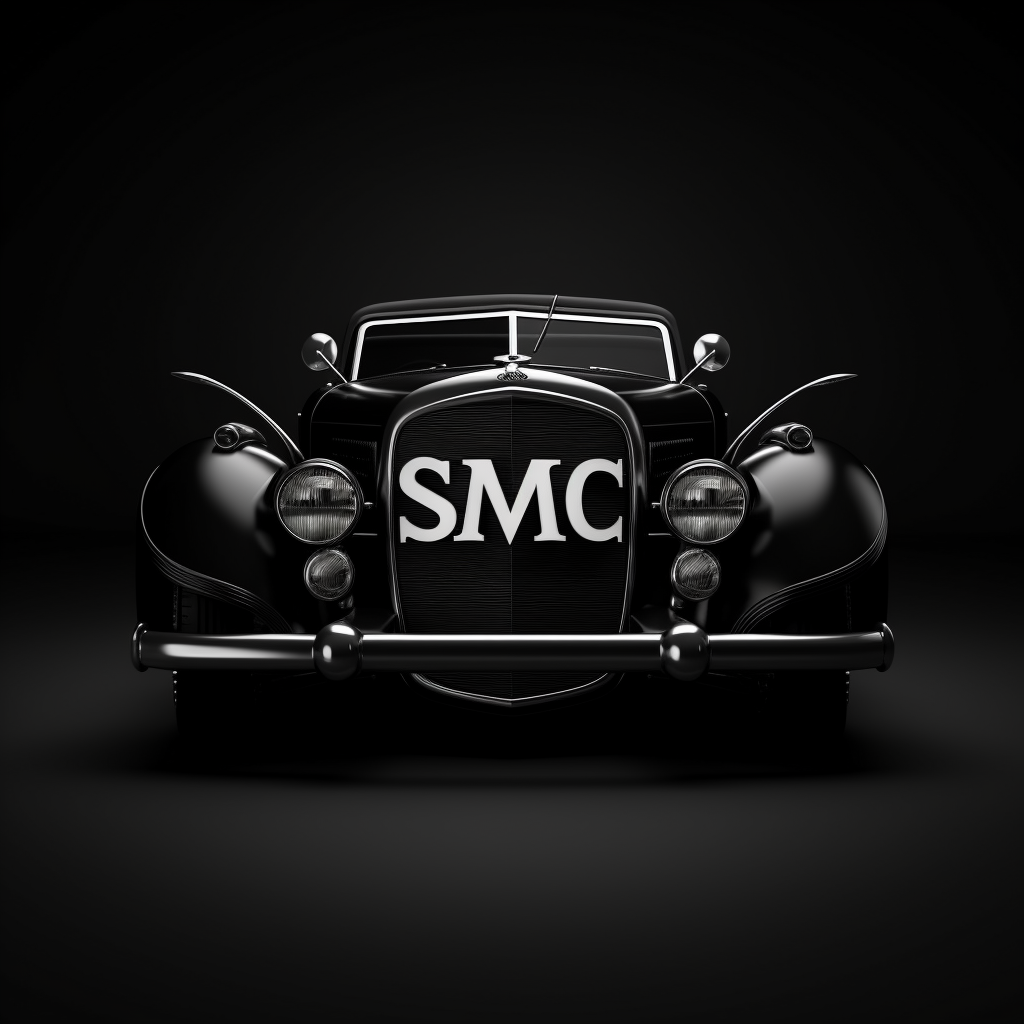 Classic Car with SMC on front 