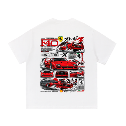 Ferrari F40 Tokyo Racing Tee – Essential Cotton T-Shirt