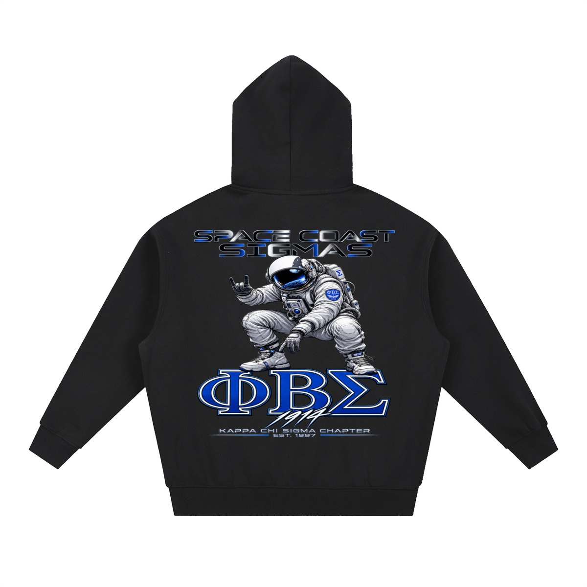 Space Coast Sigmas Essential Oversized Boxy Fit Fleece Hoodie