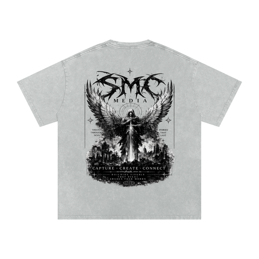 SMC Fallen Angel Tee - Snow Washed Oversized Distressed T-shirt