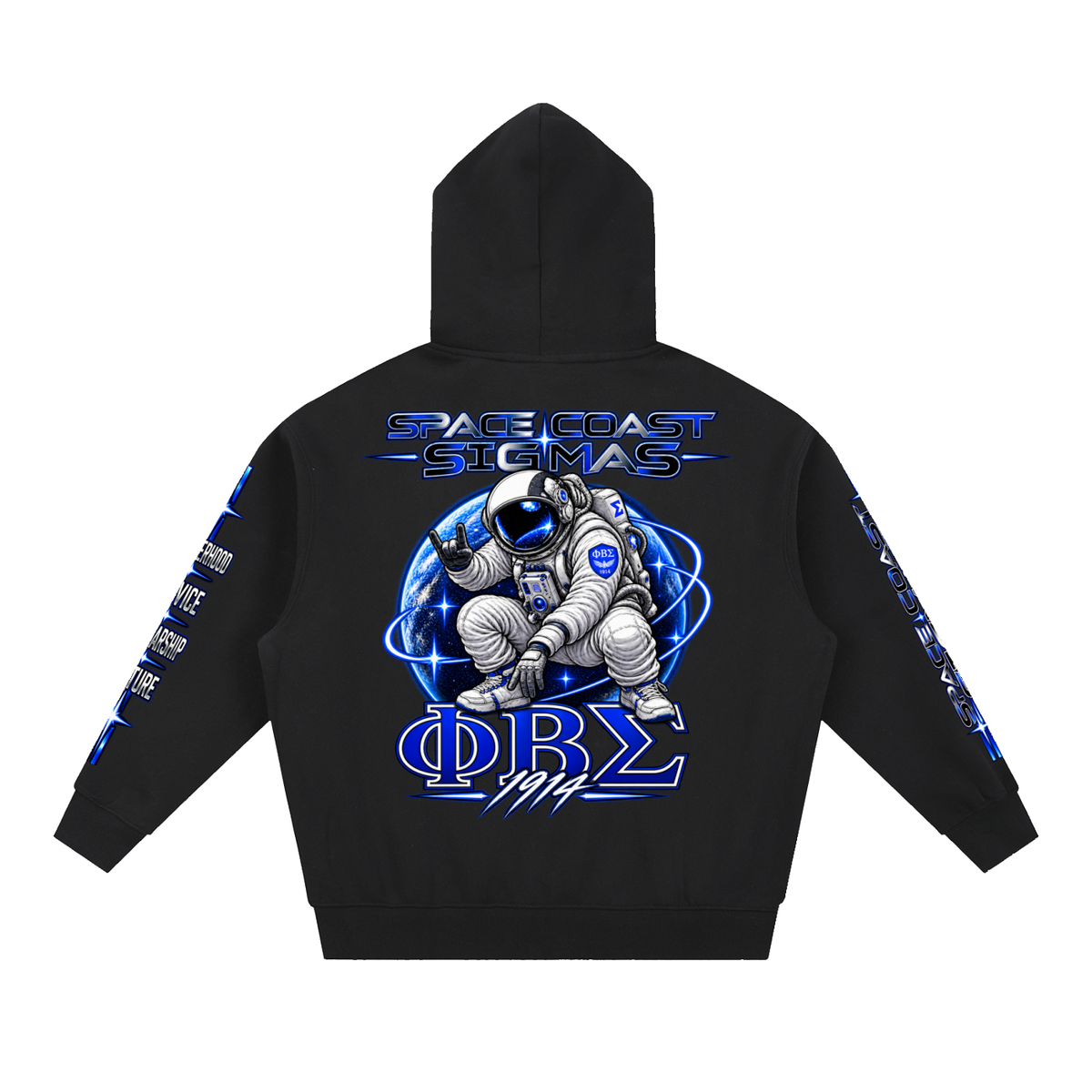Space Coast Sigmas Essential Oversized Boxy Fit Fleece Hoodie